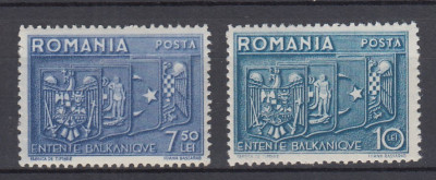 ROMANIA 1938 LP 123 INTELEGEREA BALCANICA SERIE MNH foto