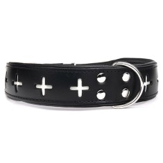 Zgarda pentru caine Switzerland, neagra 4 cm x 34 - 41 cm foto