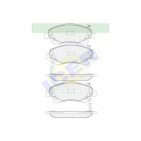 Set placute frana Icer 181573, parte montare : Punte Fata