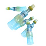 Cumpara ieftin Set 20 morsete termocontractibile, cu spirala de cupru si lipire cu cositor, E-LOCKS, galbene, diametru 9,0 mm