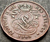 Moneda istorica 2 CENTIMES - BELGIA, anul 1909 *cod 1576 - BELGES = excelenta, Europa