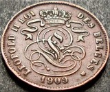 Cumpara ieftin Moneda istorica 2 CENTIMES - BELGIA, anul 1909 *cod 1576 - BELGES = excelenta