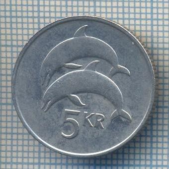 AX 198 MONEDA - ISLANDA - 5 KRONUR -ANUL 1987 -STAREA CARE SE VEDE foto