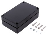 Carcasă universală GAINTA aluminiu negru 80mm x 125mm x 40mm
