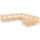 Cumpara ieftin Set mobilier de gradina, 8 piese, lemn masiv de pin