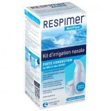 Set Irigator Nazal si Solutie Salina, Respimer, NetiFlow, Curatare Sinusuri, Decongestie Nazala, 240