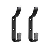 Cumpara ieftin Set 2 x Cuier metalic pentru perete Flores, 110mm, Negru