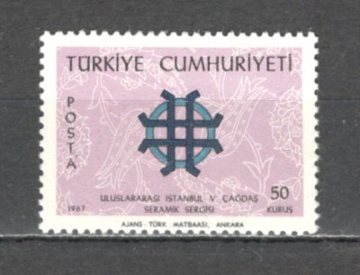 Turcia.1967 Targ international de ceramica ST.35 foto