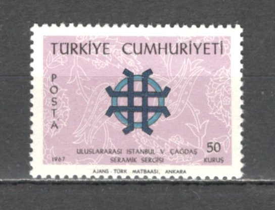 Turcia.1967 Targ international de ceramica ST.35