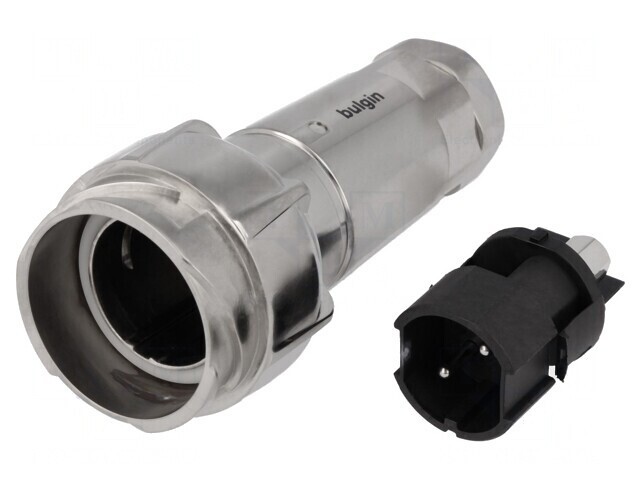 Conector Circular 2 PIN Buccaneer 7000 Nichelat