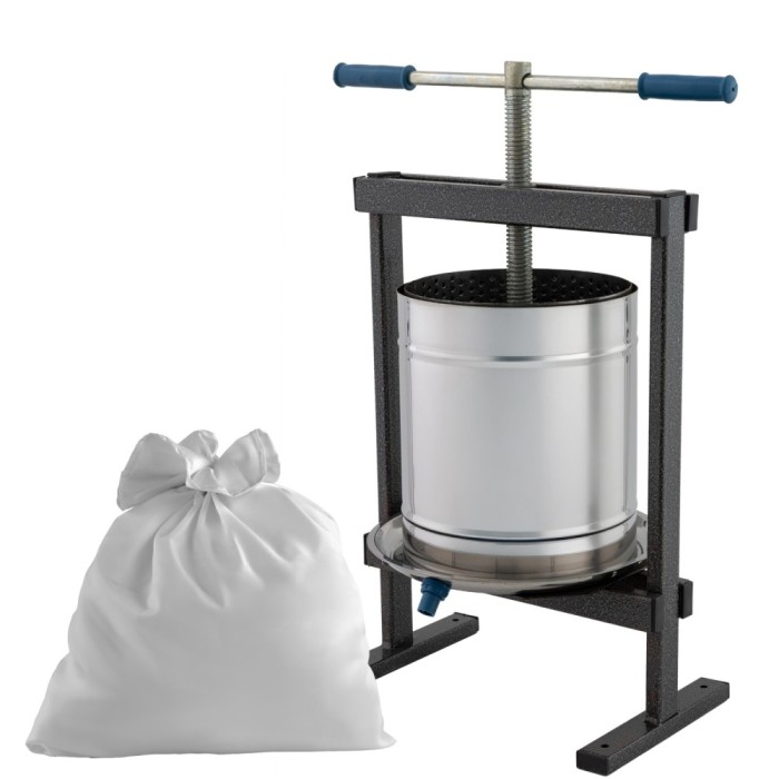 Teasc/Presa struguri Vilen Inox 15 L cu picioare, Ucraina Traditional Innovative ReliableTools