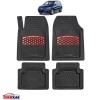 Covorașe Auto TeamCar&reg; Tip Tăviță Compatibile Volkswagen Tiguan I (2007&ndash;2016) - Suv Red, Cauciuc, Oem