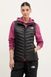 The North Face vesta Huila femei, culoarea negru, de tranzitie, NF0A85AI4H01