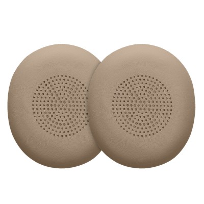 Set 2 Perne de urechi Kwmobile pentru Jabra Evolve 2 65/Evolve 65 SE, Bej, Piele ecologica, KWM0000256O002C foto