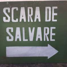 HST Tablă vopsită Scara de salvare România comunistă decor industrială