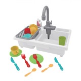 Set Joacă Chiuvetă cu Apă Bucătărie Copii +3 Ani, Accesorii incluse, Role Play, Plastic Multicolor