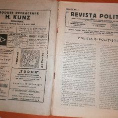 RARA - REVISTA POLITIEI MARTIE 1926 . MULTE ARTICOLE SI RECLAME ...