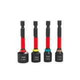 Set 4 chei tubulare hexagonale magnetice,13,10,8,7 mm, Kraft
