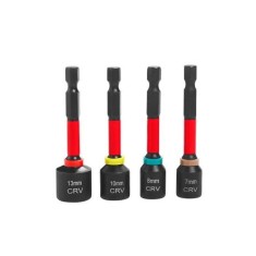 Set 4 chei tubulare hexagonale magnetice,13,10,8,7 mm, Kraft