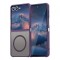 Husa MagSafe pentru Samsung Galaxy Z Flip7 F766, Techsuit, HaloFrost II, Mov
