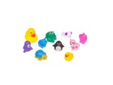 Set 10 jucarii de baie, diferite animale, multicolor