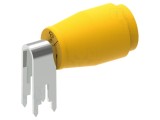Conector banană 4mm soclu, 36A, galbenă