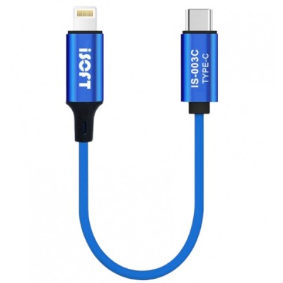 Cablu Transfer Date iSOFT IS-003C, Interfata Lightning - USB-C foto