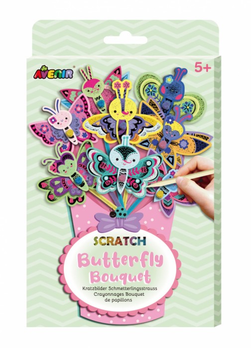 Set creativ de razuit Buchet - Fluture