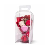 Cumpara ieftin Cadou floral Elegant cu trandafiri artificiali din spuma - KRMS113