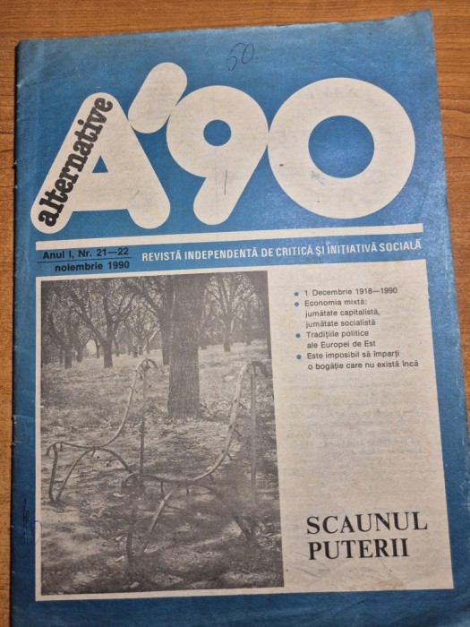 revista alternative &#039;90 - noiembrie 1990