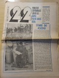 Ziarul &quot;22&quot; 23 februarie 1990-interviu gabriel liiceanu,art. stelian tanase