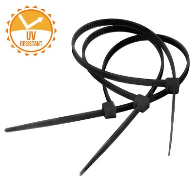 Fasete rezistente uv 4.8x400mm negre set 100b foto