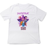 Tricou copii K Pop Demon Huntrix, 5-6 ani, alb, din bumbac 100%