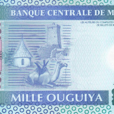 Bancnota Mauritania 1.000 Ouguiya 2014 - P19 UNC ( polimer )