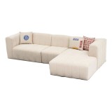 Cumpara ieftin Coltar Beyza stanga crem 128x90x73 cm
