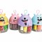 Miniset de modelaj cu 10 culori de plastilina usoara Monstruleti Roz