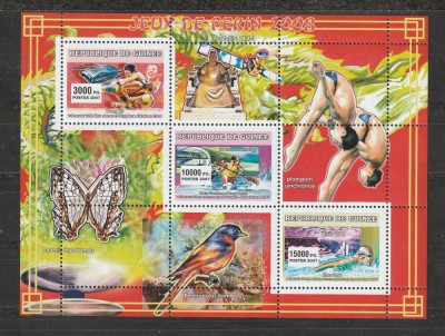 Guinea 2007 - Jocurile Olimpice de Vara Beijing S/S 1v MNH foto
