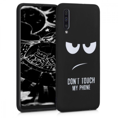 Husa pentru Samsung Galaxy A50, Silicon, Negru, 48656.04 foto