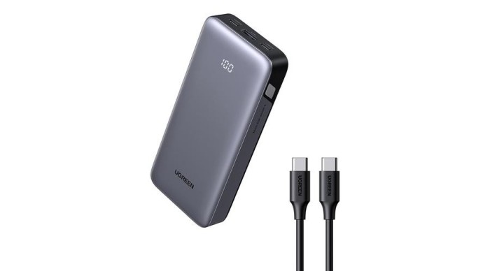 UGREEN PB532 Powerbank 20000mAh, USB 2x USB-C, 30W (gri)