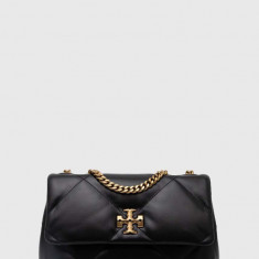 Tory Burch poseta de piele culoarea negru