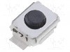 Microintrerupator, 2.5x3mm, OFF-(ON), SPST-NO, OMRON OCB - B3U-1000PM-B foto