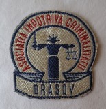 Asociatia Impotriva Criminalitatii din Brasov - emblema - ecuson brodat