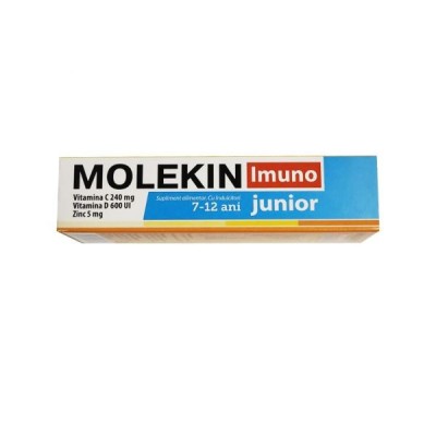 Molekin Imuno Junior 7-12 Ani 20 comprimate efervescente Zdrovit foto