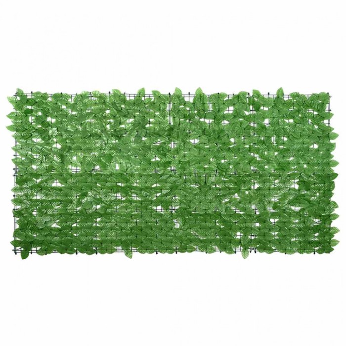 vidaXL Paravan de balcon, frunze verzi, 200x100 cm