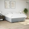VidaXL Cadru de pat fără saltea, gri deschis, 200x200 cm, textil 3284499