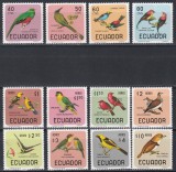 Ecuador 1966 - Păsări, Serie + PA, MNH, Nestampilat