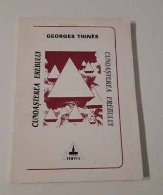 Georges Thines Carte cu autograf Versuri Cunoasterea erebului foto