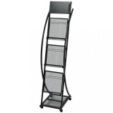 Gossi raft reviste 40 x 32 x 131 cm, negru, a4