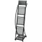 vidaXL Raft reviste 40 x 32 x 131 cm, negru, A4 30098