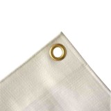 Prelată de protecție 10x12m, 280 g/m&sup2;, 120m&sup2;, albă, impermeabilă